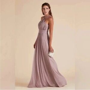 Birdie Grey Kiko Elegant Lavender Evening Gown bridal wedding party bridesmaid